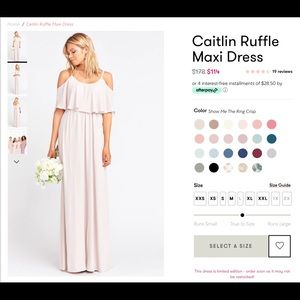 Show Me Your Mumu Caitlin Maxi Dress in Show me the Ring Crisp